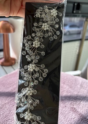 Payetli Gri Kadın Saç Aksesuarı - Görsel 3