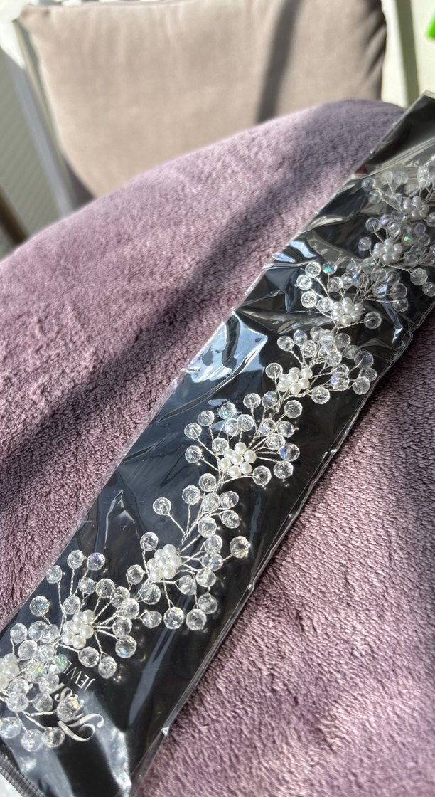 Payetli Gri Kadın Saç Aksesuarı - Görsel 2