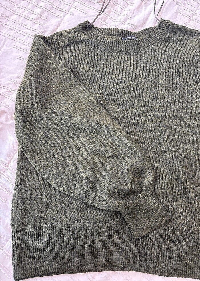 LCW balon kol yeşil kazak Medium - Görsel 2