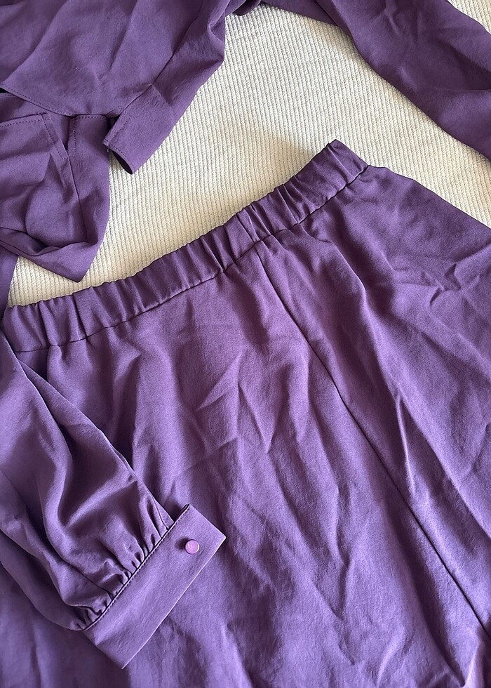 Açık kahve etekli takım - Görsel 3