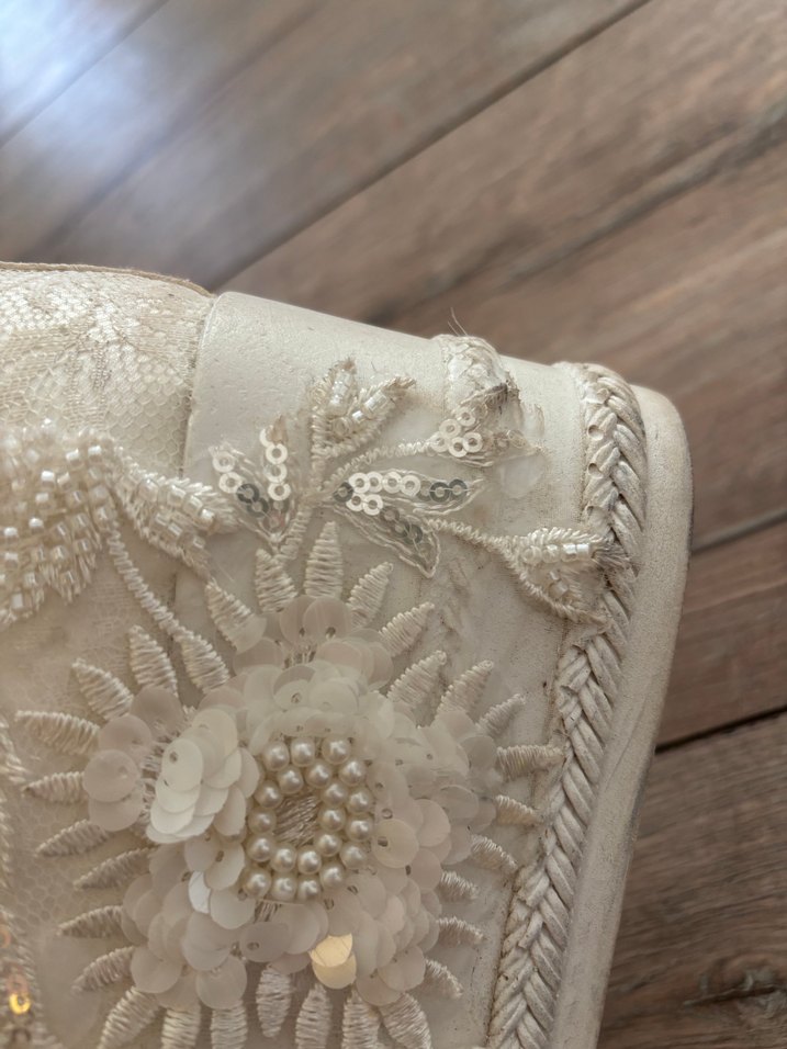 Dantel Bağcıklı Beyaz Kadın Dolgu Topuklu Spor Ayakkabı gelin ak - Görsel 3