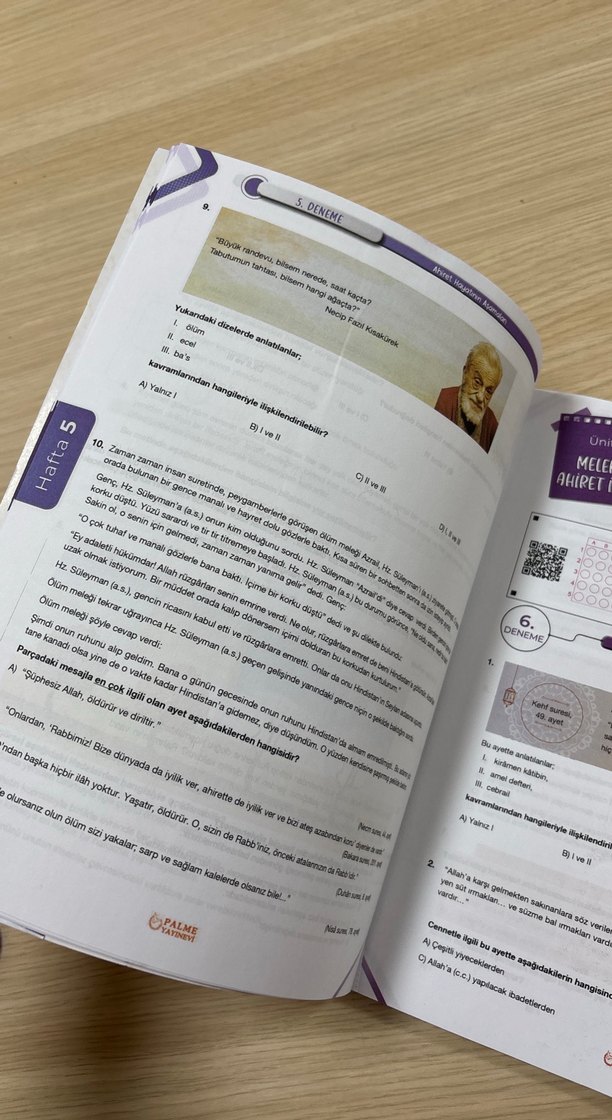 7. Sınıf Din Kültürü ve Ahlak Bilgisi Deneme Kitabı - Görsel 3