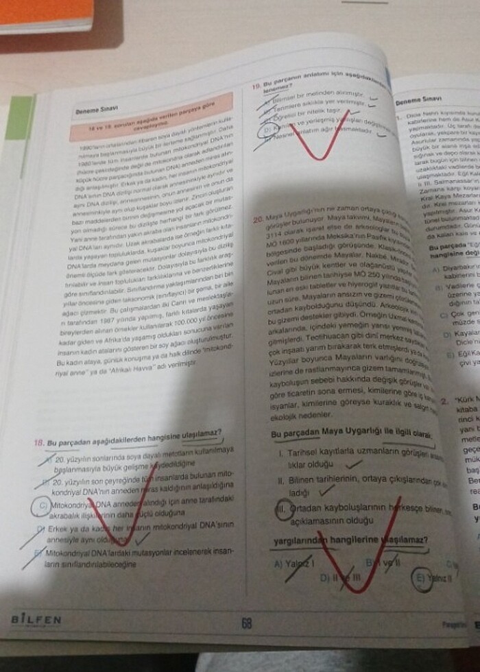 BİLFEN YAYINCILIK 25 PARAGRAF DENEMESİ  - Görsel 2
