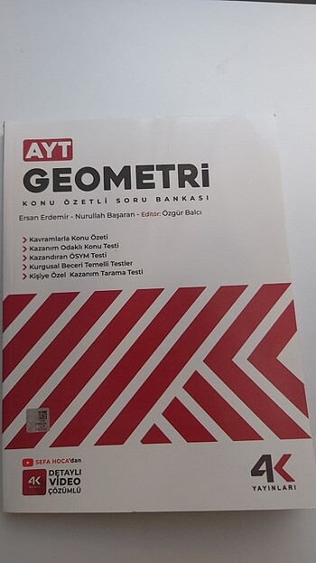 4k ayt geometri konu anlatımlı soru bankası