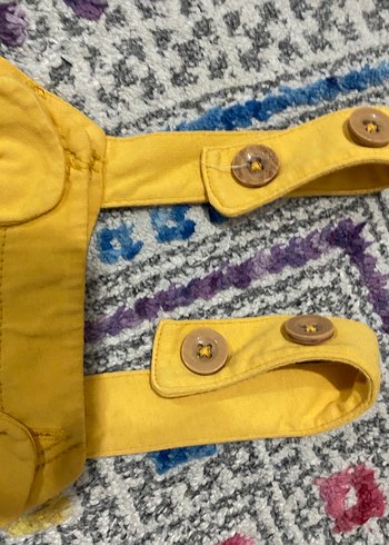 3-6 Ay Beden Renkli Erkek Çocuk Askılı Tulum