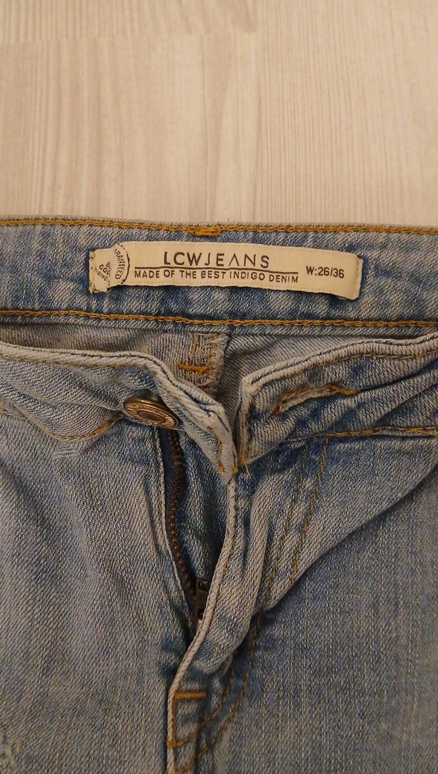 Gri Mavi Yırtık Kadın Denim Pantolon - Görsel 2