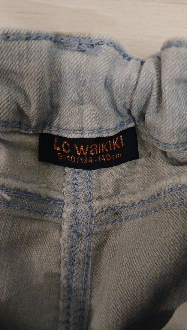 Gri Düğmeli Kız Çocuk Denim Etek - Görsel 3