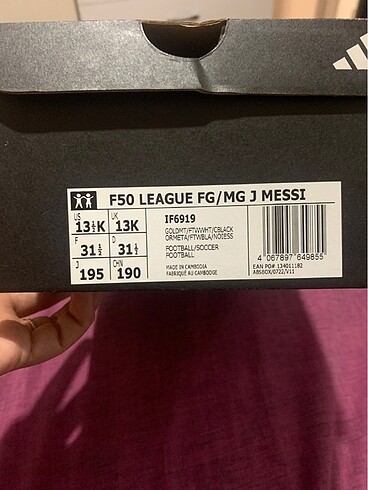 Orijinal adidas messi krampon