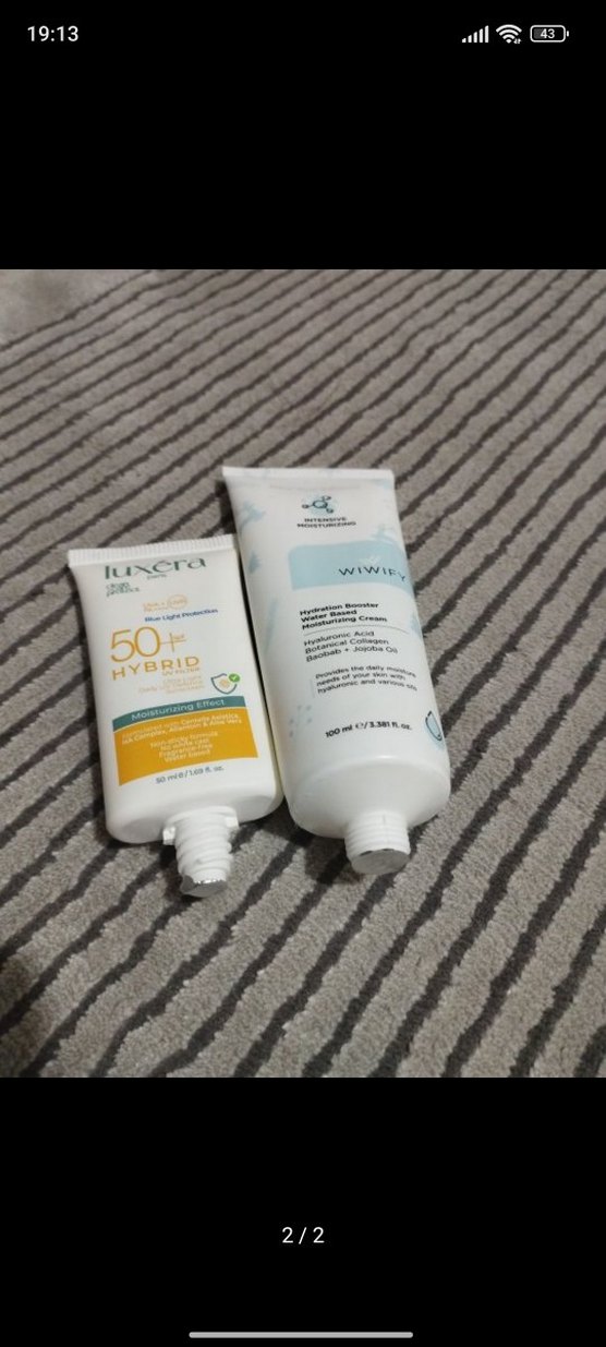 Luxera SPF 50+ Güneş Koruyucu ve Wiwify Nemlendirici - Görsel 2