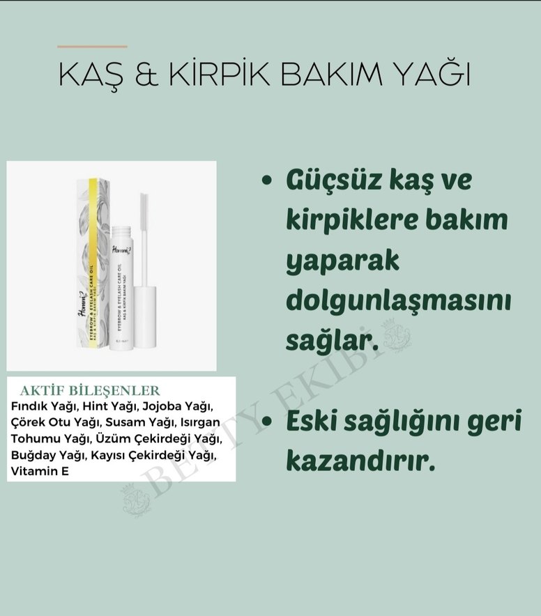 Homm Göz ve Kirpik Bakım Yağı - Görsel 4