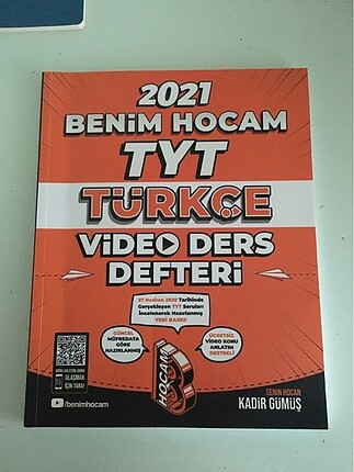benim hocam tyt türkçe video ders defteri