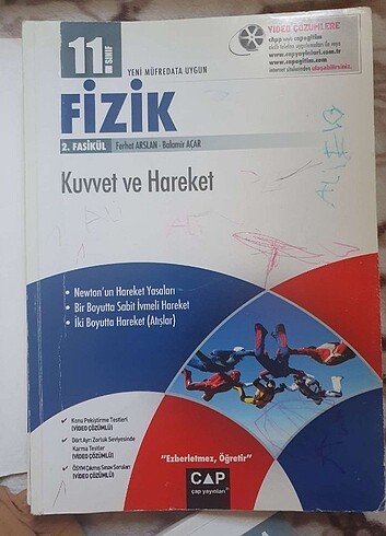  Beden Anadolu lisesi 11. Sınıf cap yayınları fizik fasukulleri