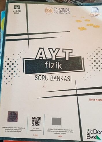 345 YAYINLARI FİZİK SORU BANKASI 