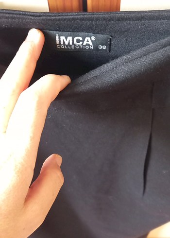 Siyah  uzun yırtmaçlı  Etek - Görsel 3