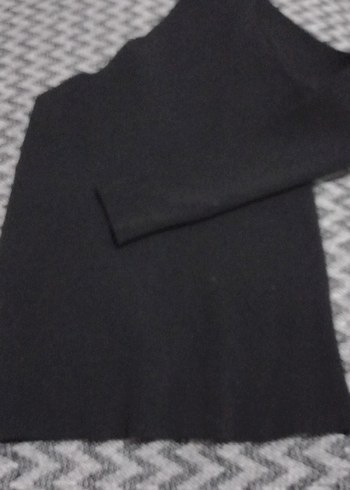 Kadın Gri Triko Kayık Yaka Kazak - Görsel 2