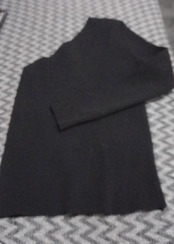 Kadın Gri Triko Kayık Yaka Kazak - Görsel 3