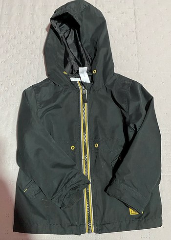 Unixes Çocuk Siyah Fermuarlı Trençkot - Görsel 3