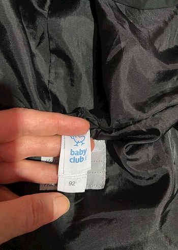 Unixes Çocuk Siyah Fermuarlı Trençkot - Görsel 4