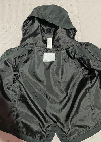 Unixes Çocuk Siyah Fermuarlı Trençkot - Görsel 7