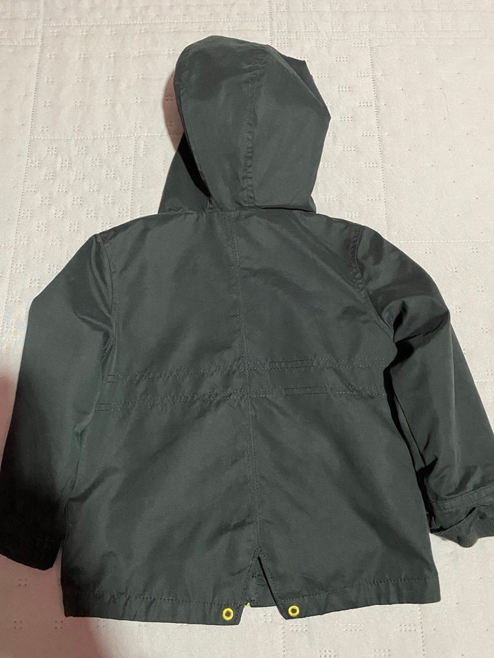 Unixes Çocuk Siyah Fermuarlı Trençkot - Görsel 5