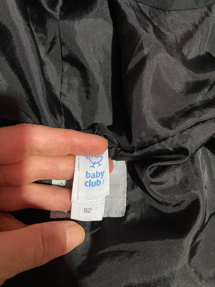 Unixes Çocuk Siyah Fermuarlı Trençkot - Görsel 4