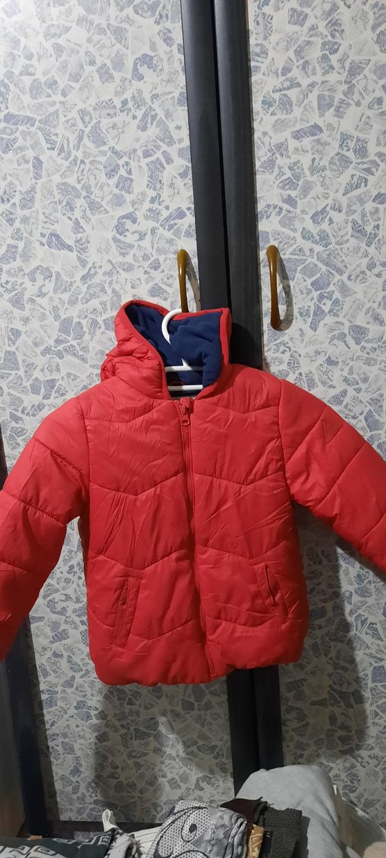 Kırmızı Fermuarlı Erkek Çocuk Mont - Görsel 2