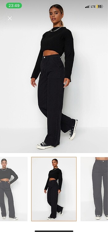 Trendyol & Milla Trendyolmilla jean yüksek bel wide leg