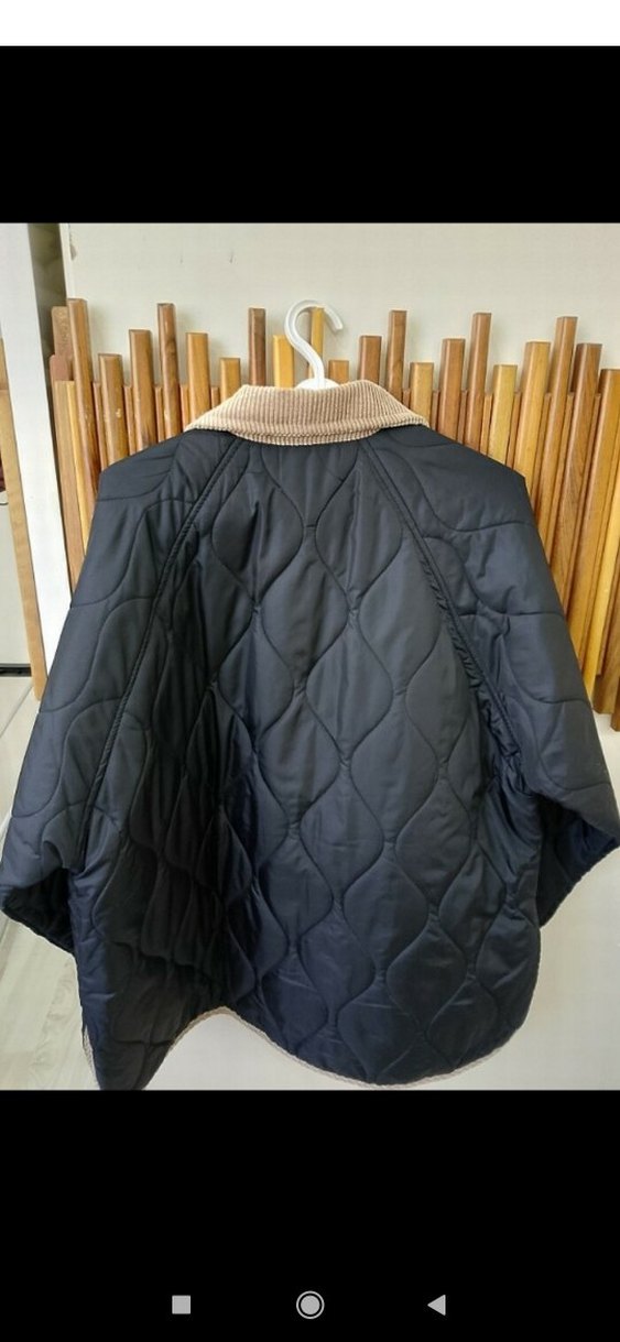 Düğmeli, Uzun Kollu Kadın Sokak Stili kapitone Ceket - Görsel 2