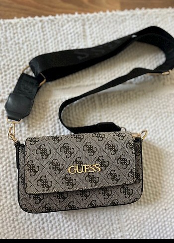 Guess Kahverengi Baskılı Deri Kadın Çanta - Görsel 11