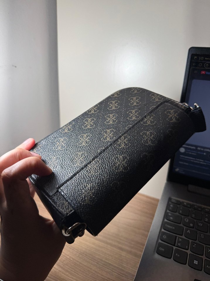 Guess Kahverengi Baskılı Deri Kadın Çanta - Görsel 5