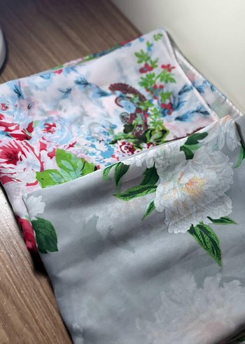 Lavanta desen Tarzı Kadın Şal şifon - Görsel 4