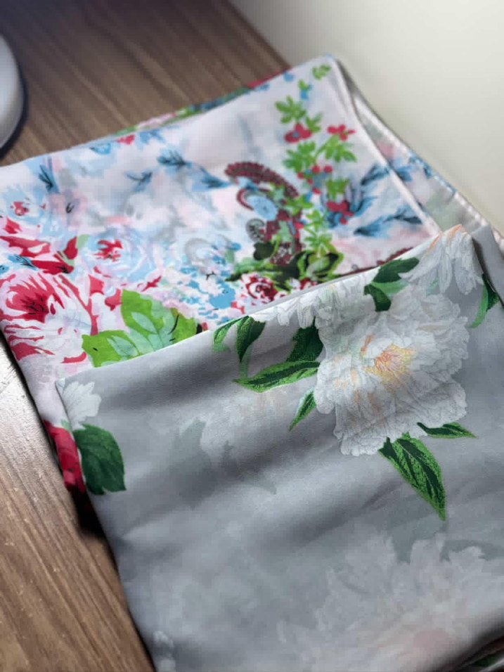 Lavanta desen Tarzı Kadın Şal şifon - Görsel 2