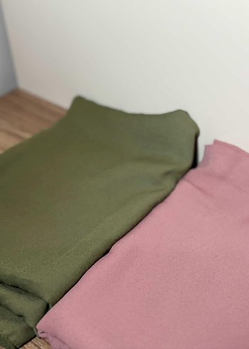 haki yeşili,gül pembe kurusu şal fresh - Görsel 3