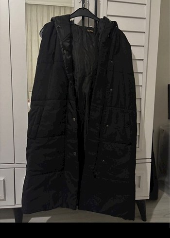 Siyah Uzun Kadın Kapitone Yelek - Görsel 2