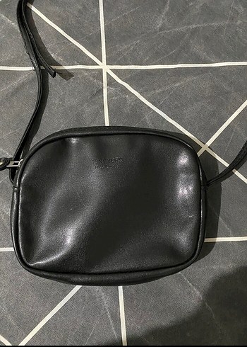 Siyah Deri Minimalist Kadın Çanta - Görsel 2