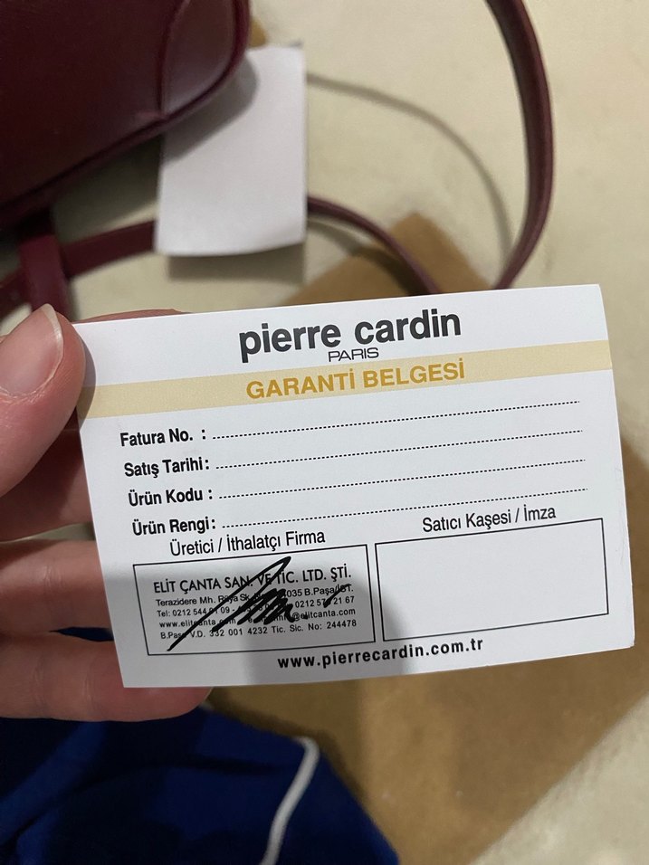 Bordo Deri Kadın Çanta - Görsel 5