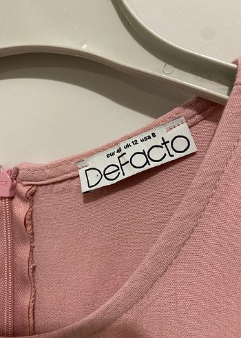 Pembe Midi Kolsuz Salaş Kadın Elbise - Görsel 2