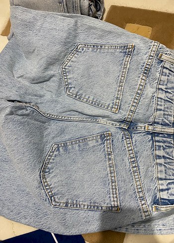 Kadın Gri Batik Desenli Bol Kesim Jean - Görsel 4