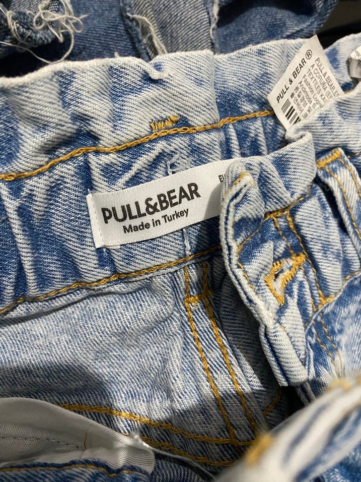 Kadın Gri Batik Desenli Bol Kesim Jean - Görsel 2