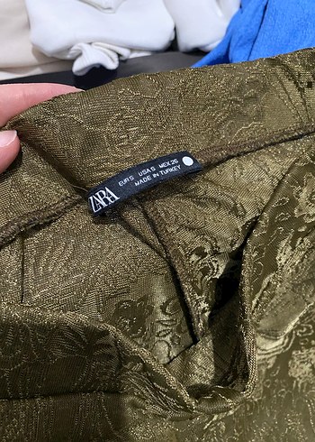 Kadın Kahverengi Parlak Midi Pantolon - Görsel 3