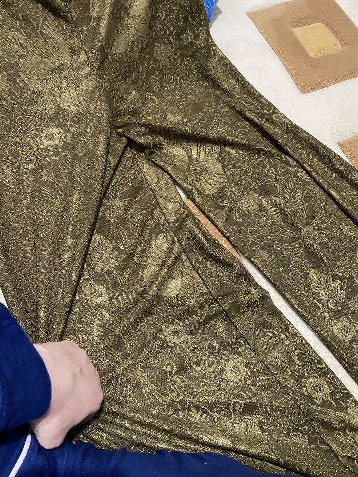 Kadın Kahverengi Parlak Midi Pantolon - Görsel 2