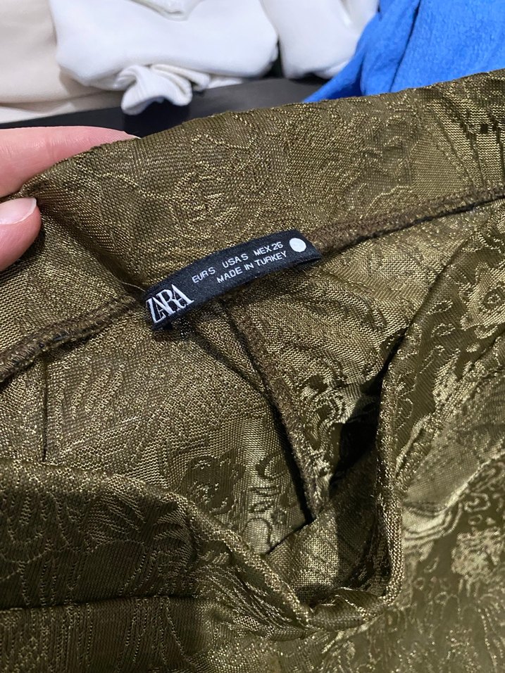 Kadın Kahverengi Parlak Midi Pantolon - Görsel 3