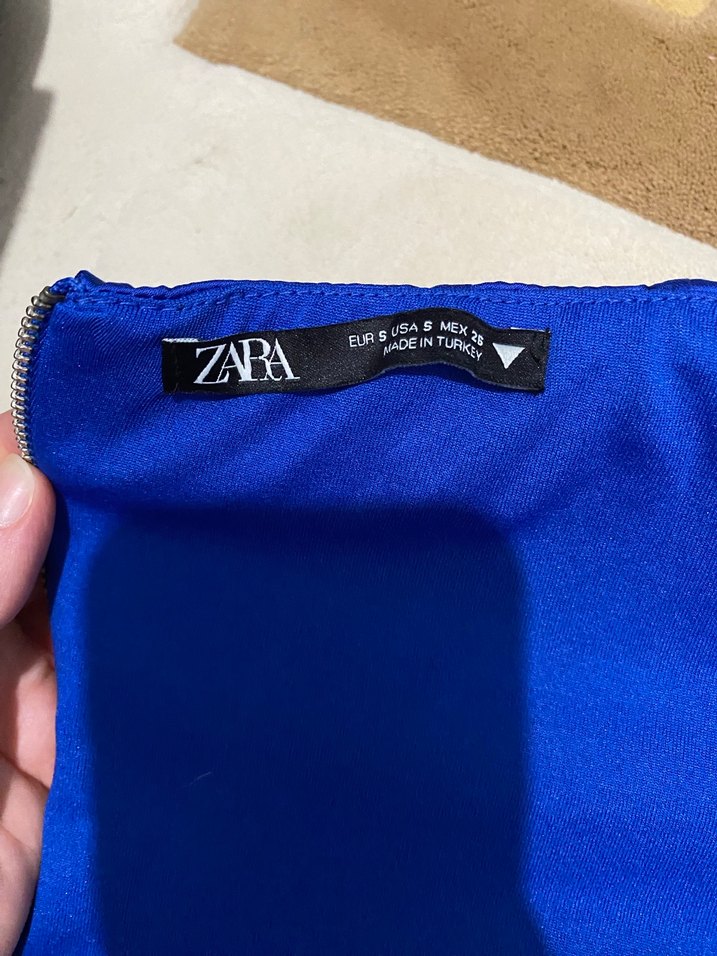 Parlak Mavi Straplez Drapeli Büstiyer - Görsel 4