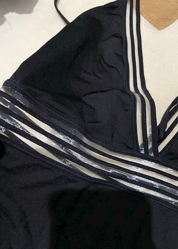 Siyah Strappy Kadın Mayo - Görsel 2