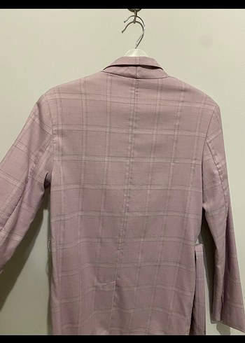 Bershka Pembe Midi Kadın Blazer Ceket