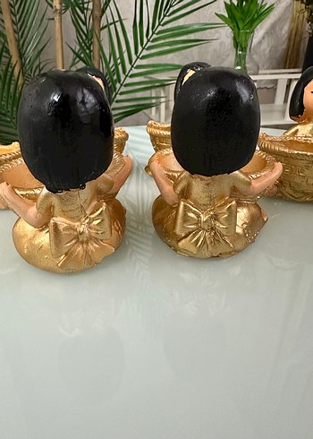 Parlak Altın Renkli Biblo Seti - Görsel 3