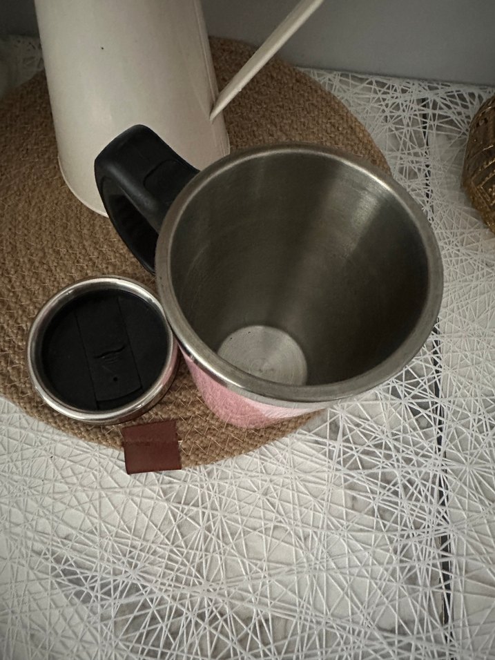 Pastel Pembe Seyahat Termosu - Görsel 2