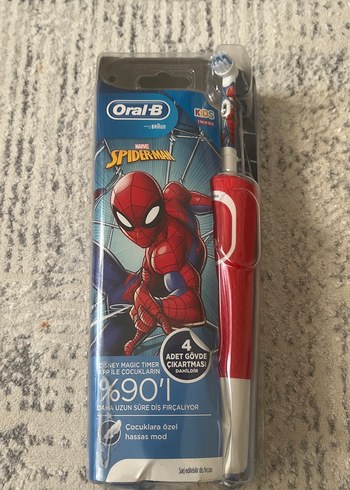 Oral-B Spiderman Çocuk Elektrikli Diş Fırçası