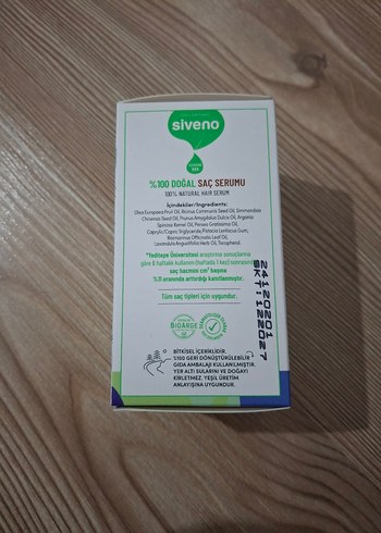 Siveno %100 Doğal Saç Serumu - Görsel 3