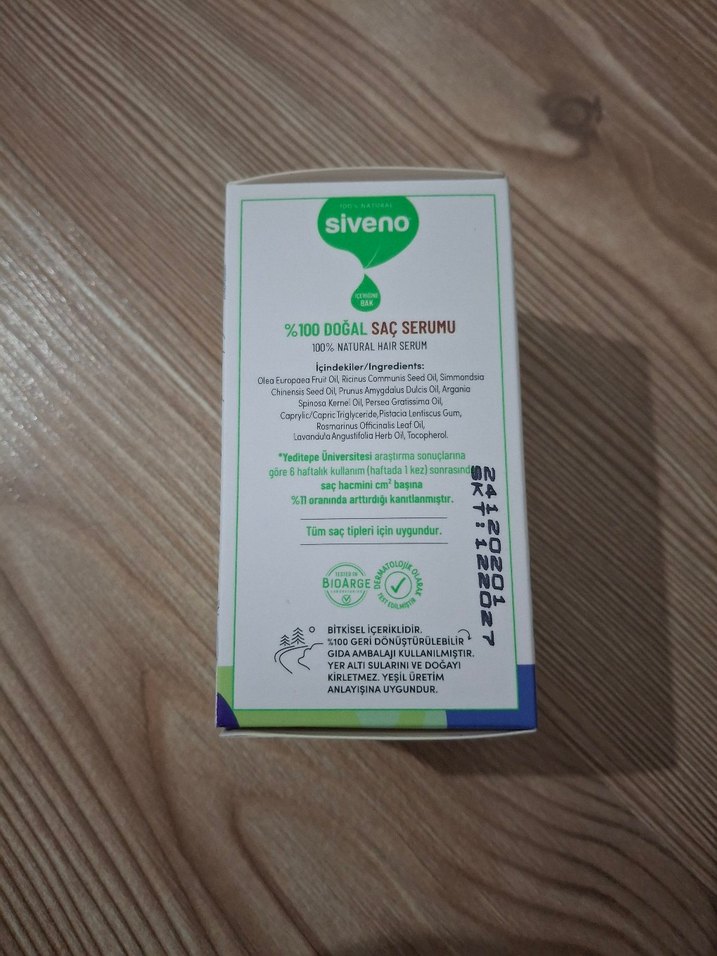 Siveno %100 Doğal Saç Serumu - Görsel 3